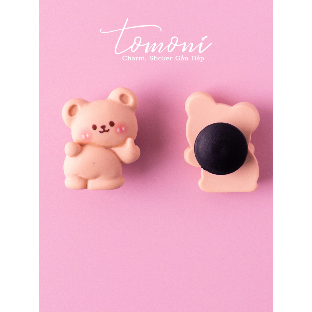 Nút Gắn Sticker Gắn Dép, Hình Charm Trang Trí DIY Hình Động Vật Dễ Thương - HQ62