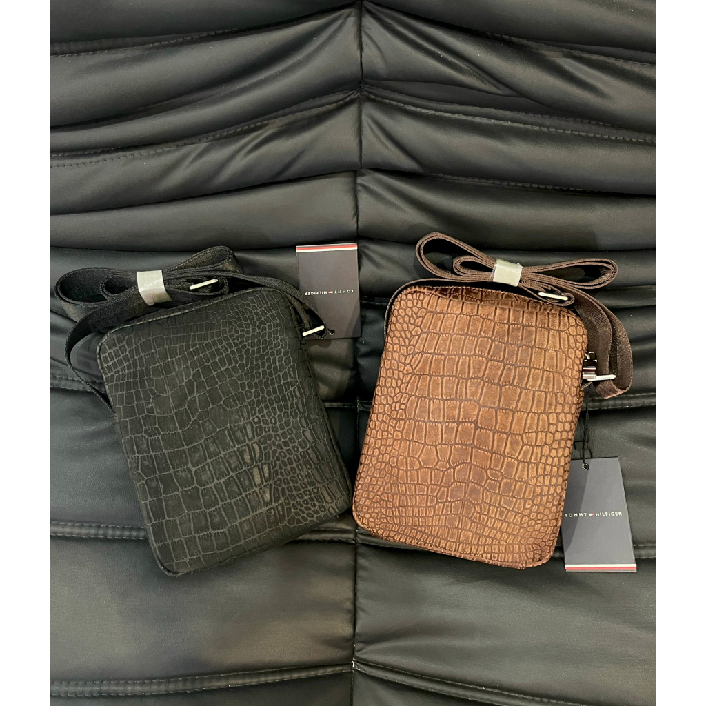 Túi đeo chéo nam tom my vân cá sấu xuất xịn size 17cm*7cm*20cm