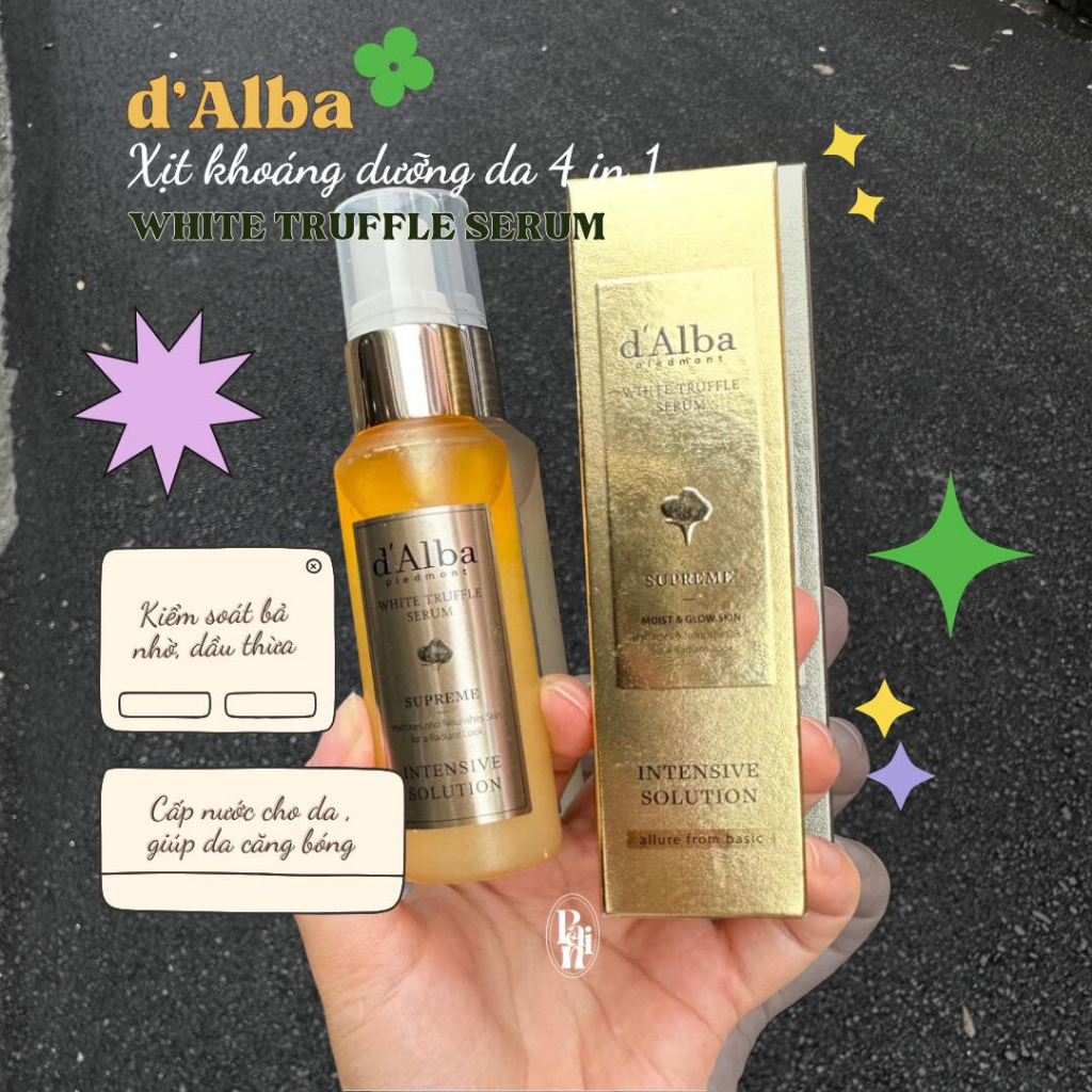 [100%AUTH][50ML-100ML] Xịt khoáng dưỡng ẩm nấm trắng serum  D'ALBA White Truffle Supreme Intensive | BigBuy360 - bigbuy360.vn