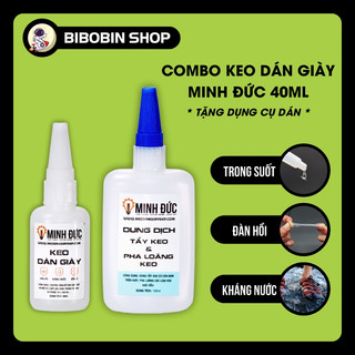 Keo dán giày chuyên dụng minh đức 🌞 freeship 🌞 combo keo dán giày 40ml - bibobin shop