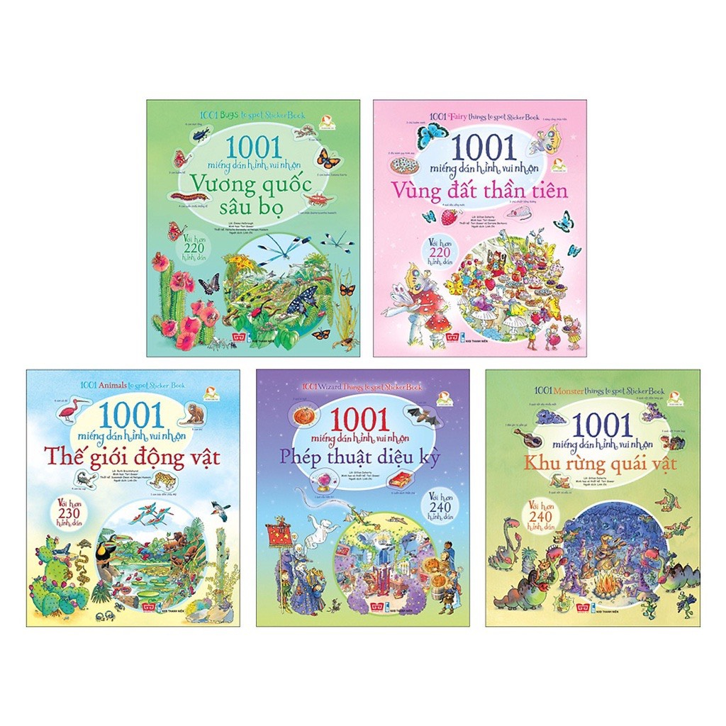 SÁCH - 1001 miếng dán hình vui nhộn ( NHIỀU CHỦ ĐỀ )