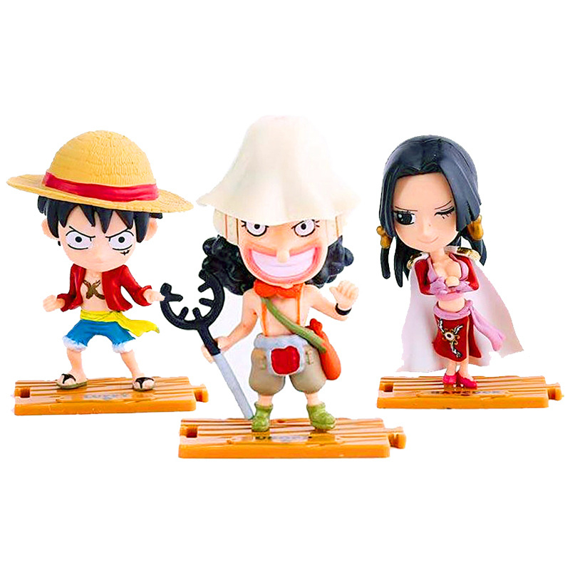 Bộ 10 Mô Hình One Piece Chibi Vương Quốc Wano, Cao 9cm, Mô Hình Decor Trang Trí, Bộ Sưu Tập Nhân Vật Yêu Thích