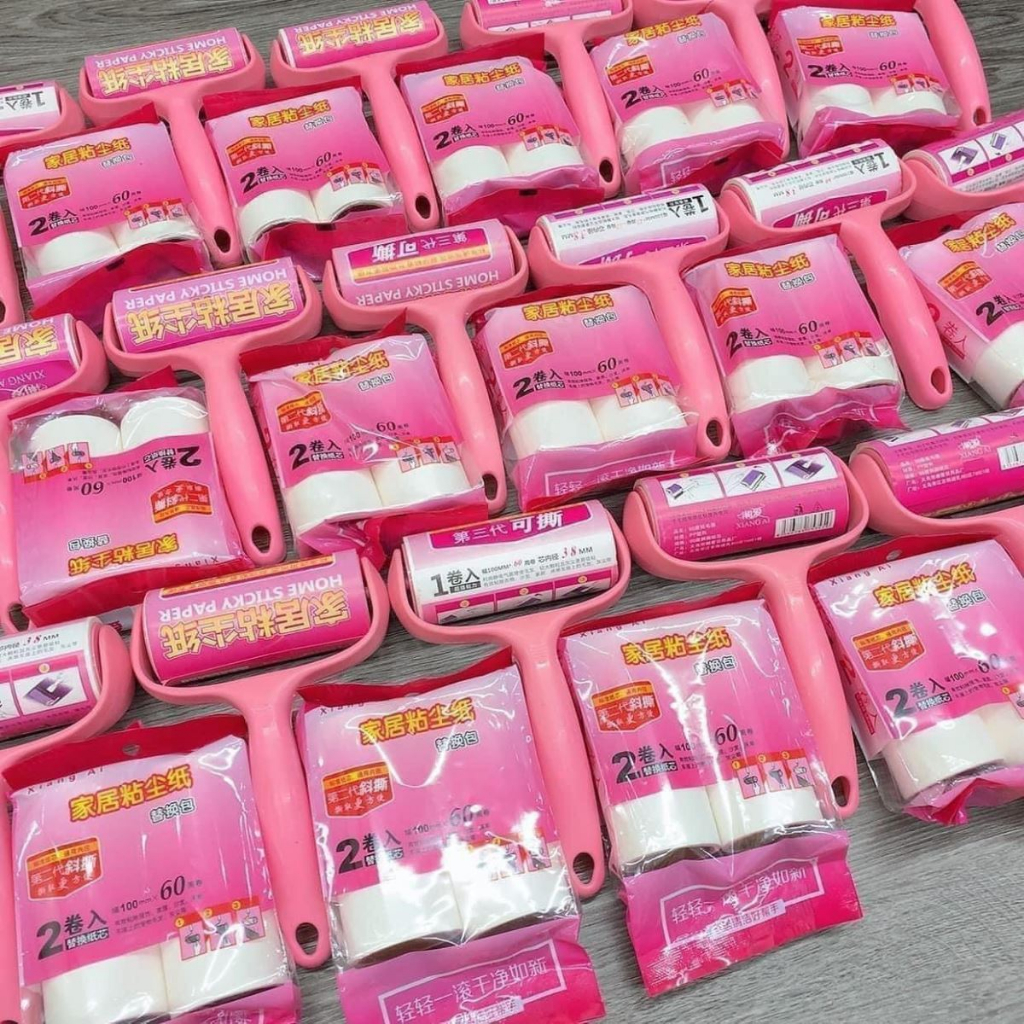 Cây Lăn Bụi Làm Sạch Quần Áo, Ga Giường, Sofa, Lông Chó Mèo - Lõi Lăn Bụi Dự Phòng 60 Lớp - Mini Home