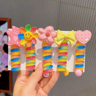 Set 5 dây cột tóc xoắn Hàn Quốc