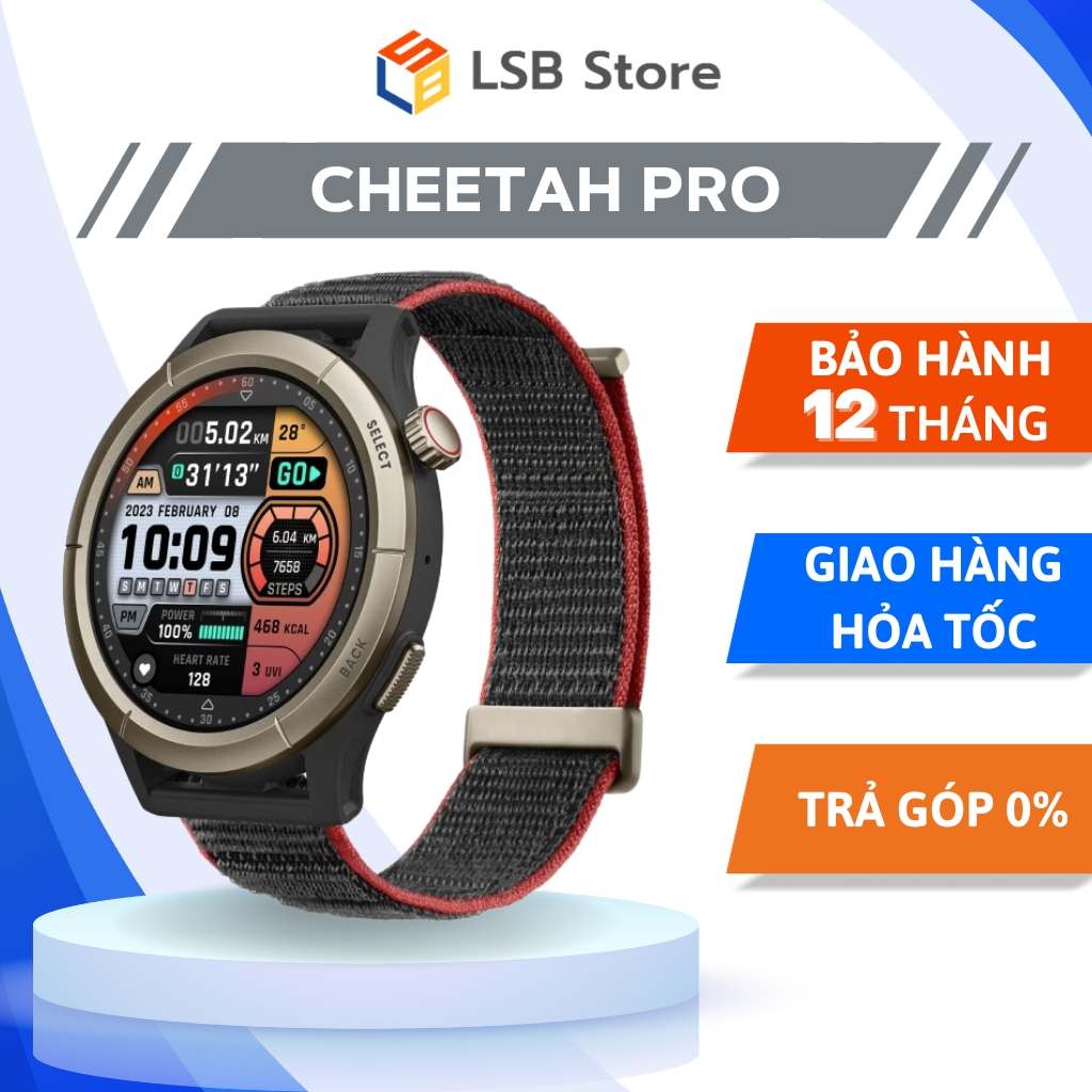 [Hỏa Tốc - HCM] Đồng Hồ Thông Minh Amazfit Cheetah Pro Nghe Gọi Trực Tiếp | Hàng Chính Hãng | Bảo Hành 12T | LSB Store