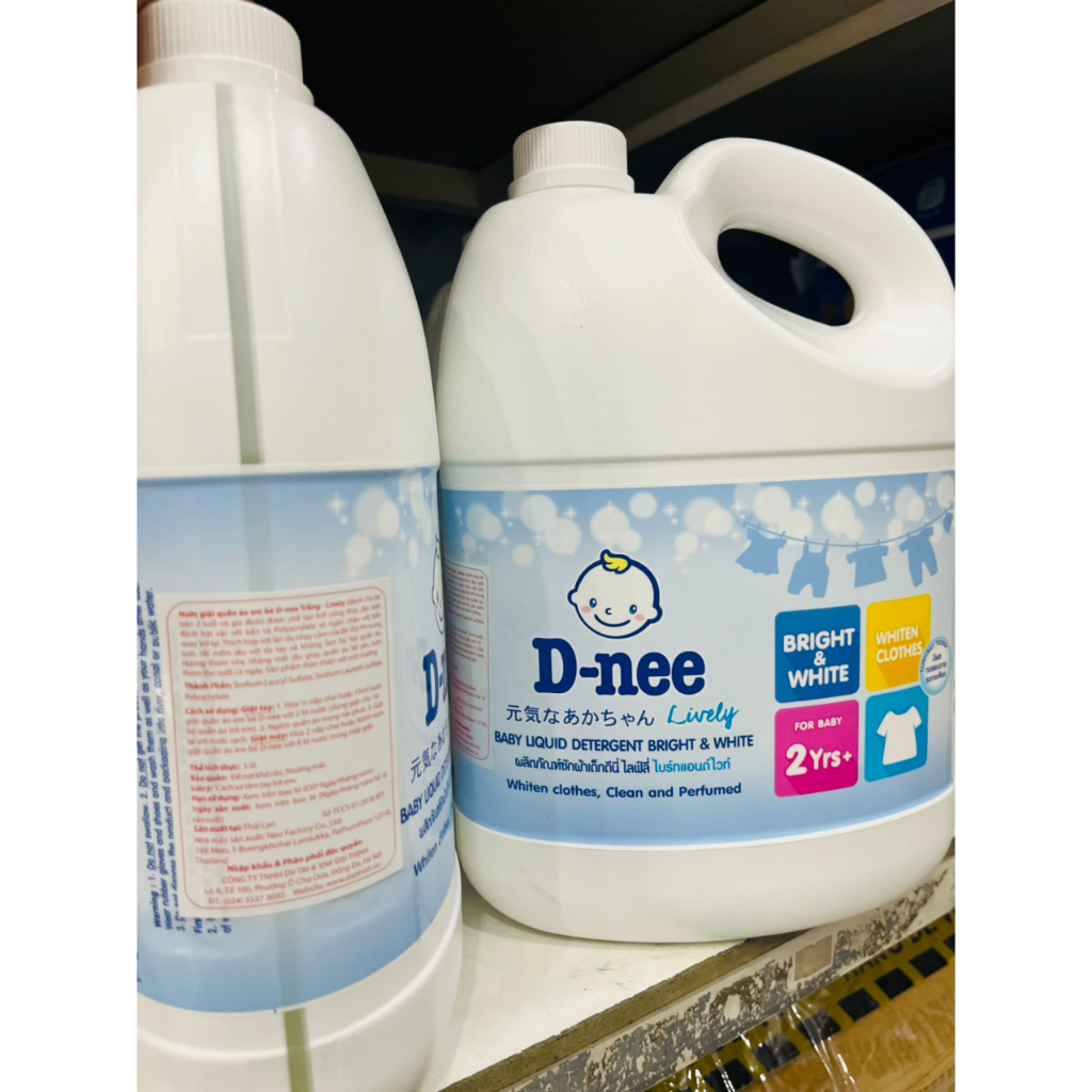 Nước Giặt DNEE Thái Lan 3000ml chính hãng an toàn cho bé từ sơ sinh