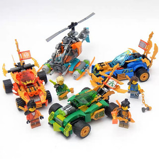 Đồ chơi lăp ráp Ninjago quái xế trực thăng. Lắp ráp mô hình Ninjago xe đua tốc độ 169 PCS