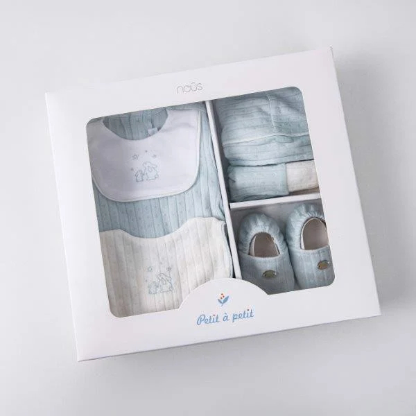 Set quà tặng NOUS 5 món màu xanh nhạt NB