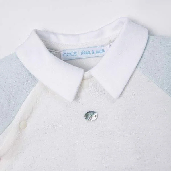 Set quà tặng NOUS 5 món màu xanh nhạt phối trắng NB