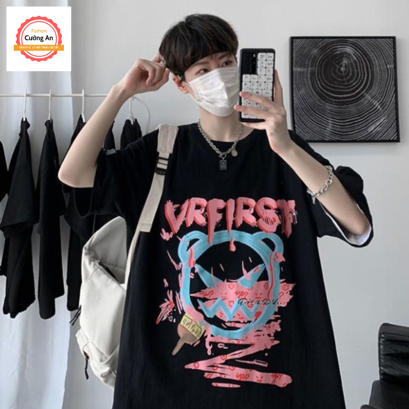 Áo thun nam, áo phông nam tay ngắn, tay lỡ cổ tròn chất cotton dày dặn thoáng mát  ATN013 - Cường An Fashion