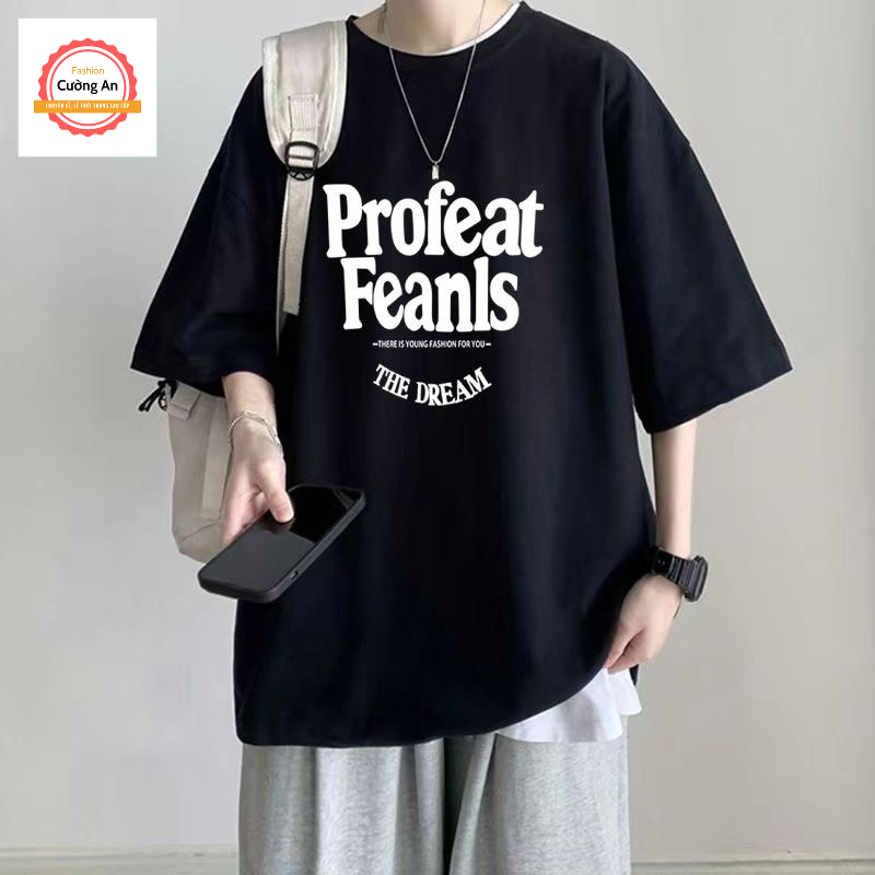 Áo thun nam, áo phông nam tay ngắn, tay lỡ cổ tròn chất cotton dày dặn thoáng mát  ATN013 - Cường An Fashion