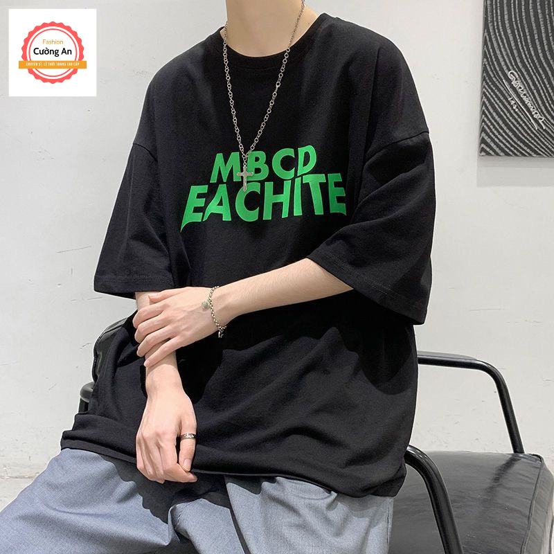 Áo thun nam, áo phông nam tay ngắn, tay lỡ cổ tròn chất cotton dày dặn thoáng mát  ATN015 - Cường An Fashion