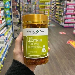 Mầm Đậu Nành Healthy Care Super Lecithin 1200mg Của Úc 100 Viên