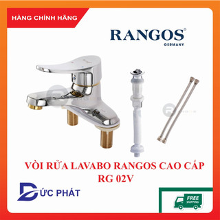 Bộ vòi chậu rửa mặt đồng cao cấp Rangos RG-02V