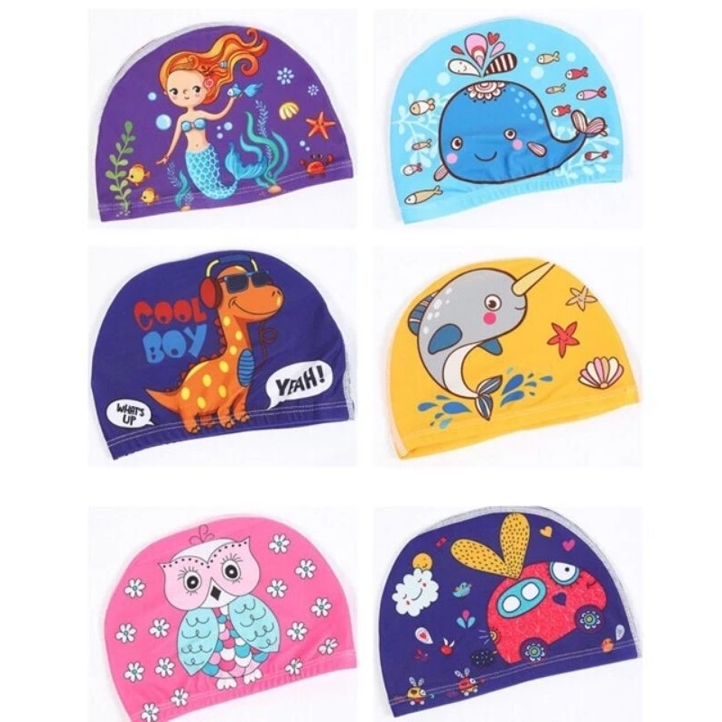 Nón/mũ bơi hoạt hình cho bé từ 2-6 tuổi | Bảo An shop