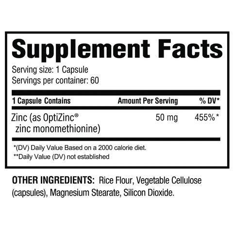 REVIVE Zinc OptiZinc  50mg 60 viên : Bổ sung kẽm by CBUM