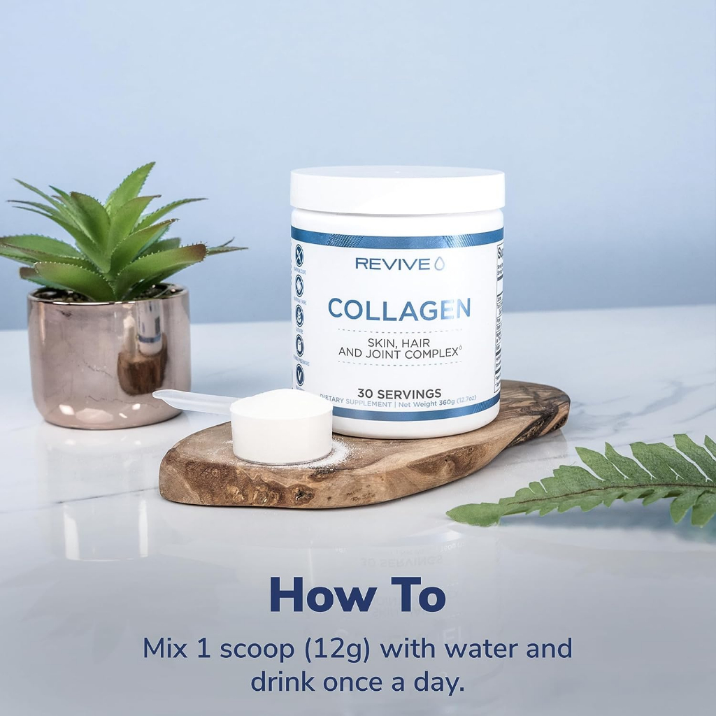 REVIVE Marine Collagen Peptides : Trẻ hóa da tóc móng và xương khớp by CBUM