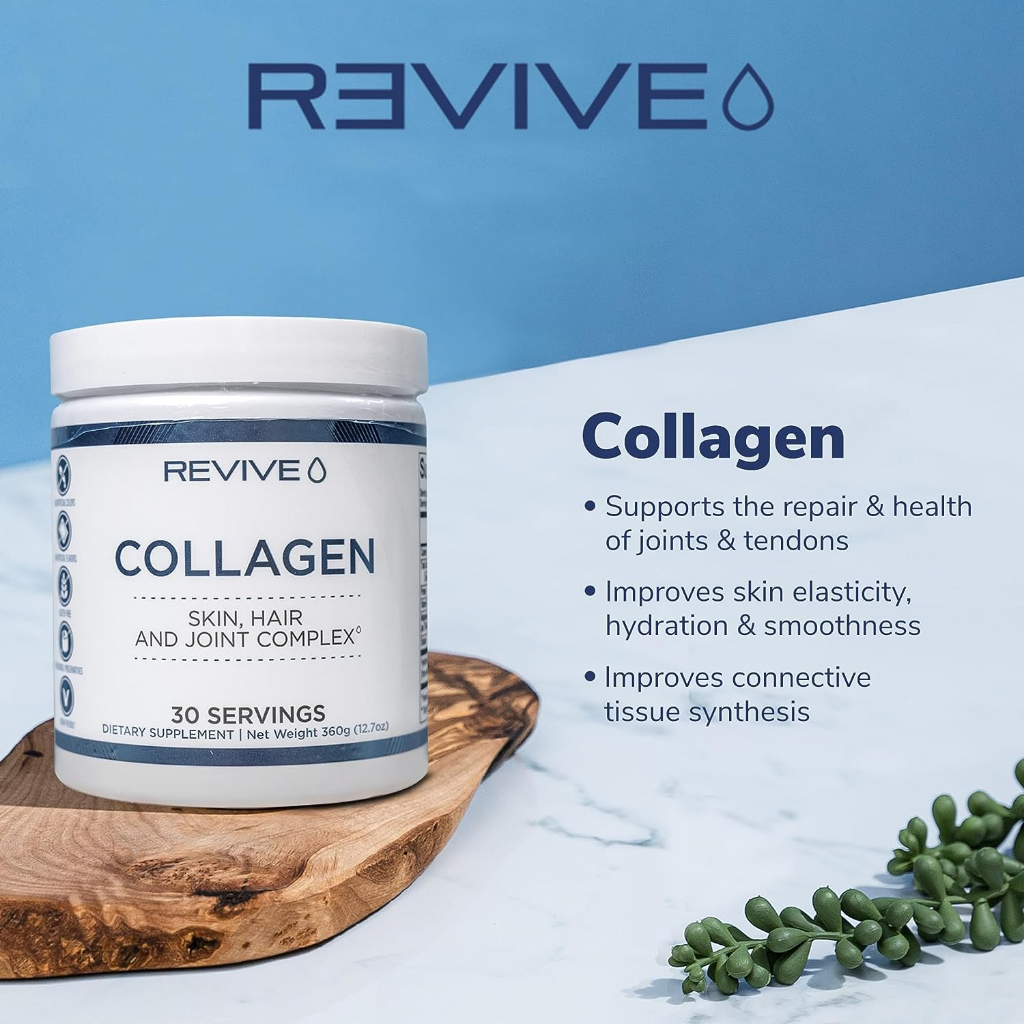 REVIVE Marine Collagen Peptides : Trẻ hóa da tóc móng và xương khớp by CBUM