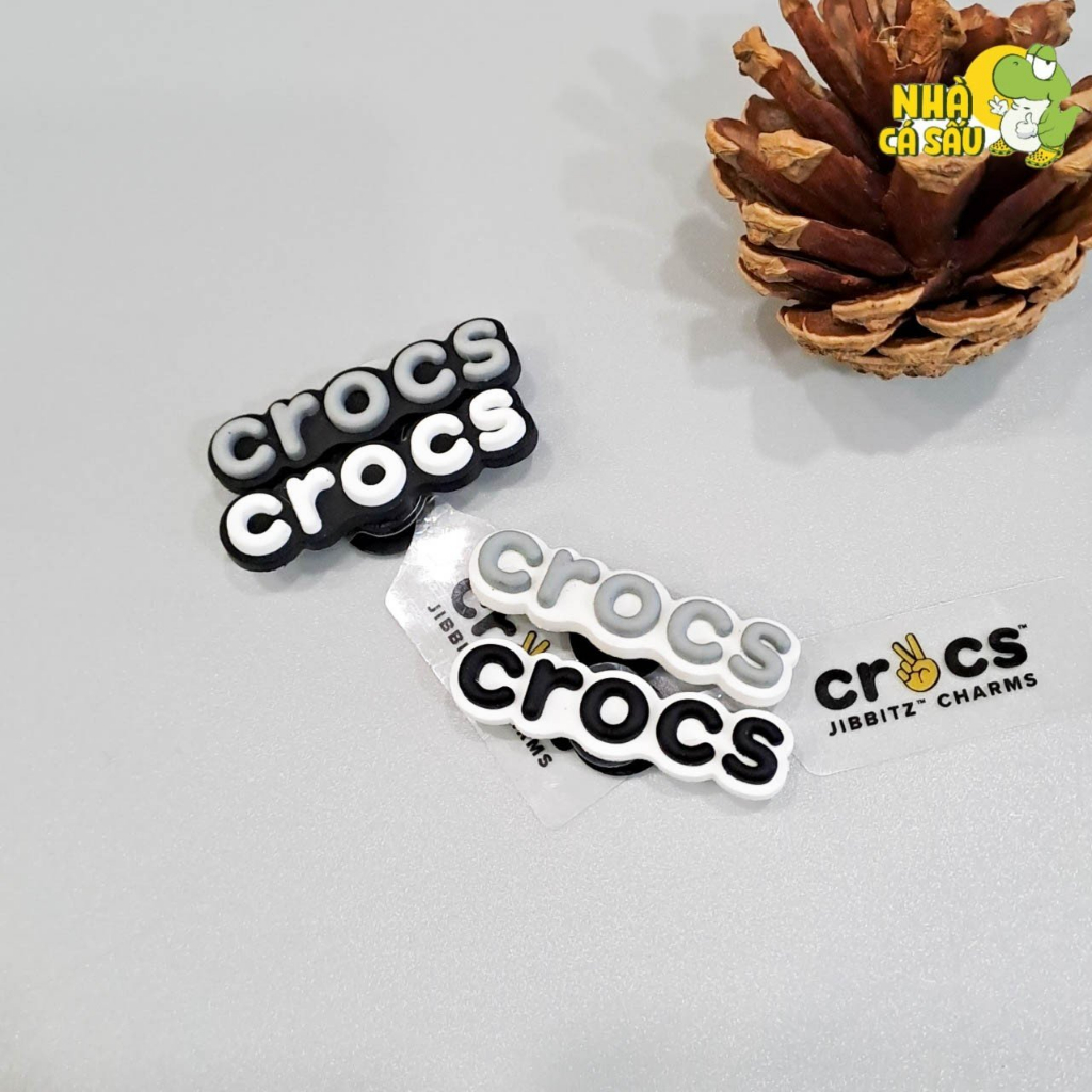 Jibbitz charms crocs chữ cái, jibitz sticker chữ crocs gắn dép cross, dép sục chính hãng - Nhà Cá Sấu