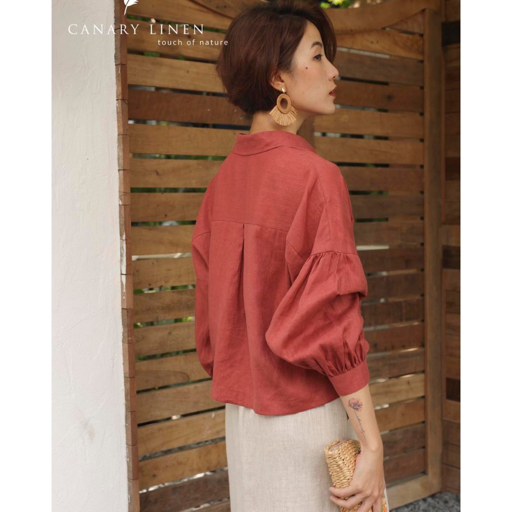 Rập giấy A0 mã 328 - Rập áo sơ mi tay phồng