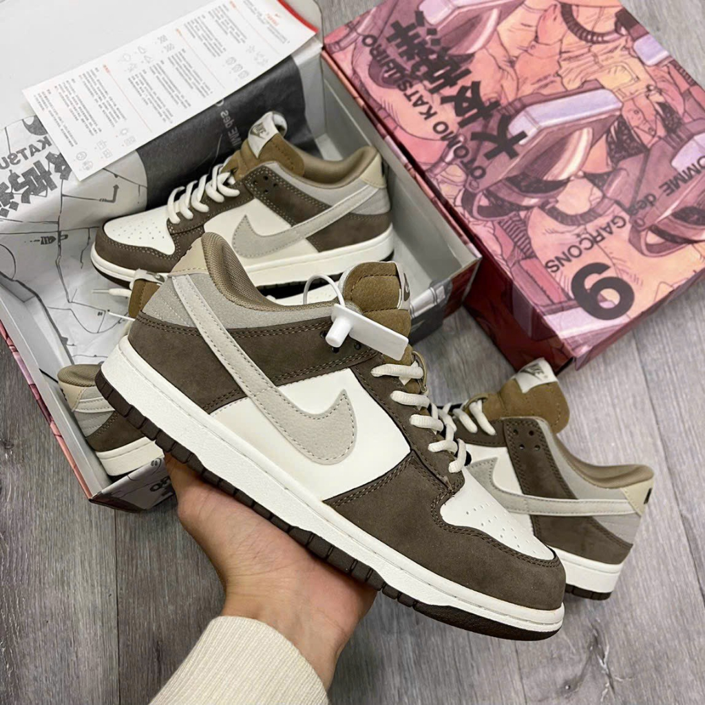 Giày Nike_Sb ,SB.Dunk X Otomo Katsuhiro, SB Dunk Nâu Cafe, Nâu da lộn Full size Nam Nữ Bản Trung Cao Cấp Hot 2023