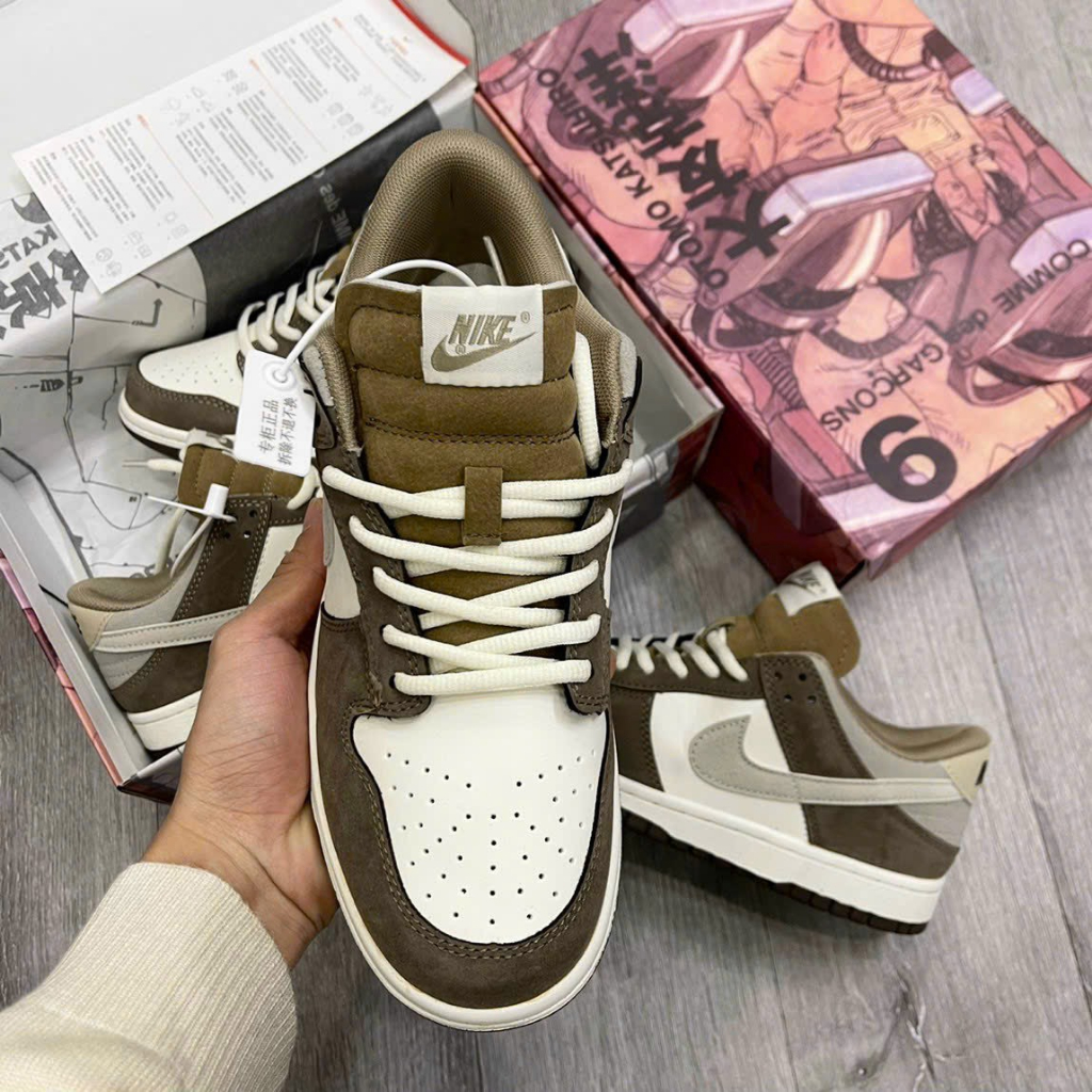 Giày Nike_Sb ,SB.Dunk X Otomo Katsuhiro, SB Dunk Nâu Cafe, Nâu da lộn Full size Nam Nữ Bản Trung Cao Cấp Hot 2023