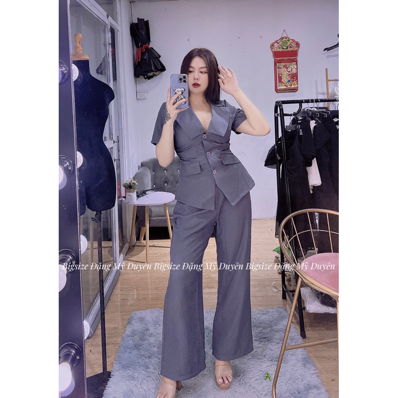 SET VEST TAY NGẮN NHÚN EO ẢNH CHỤP THẬT