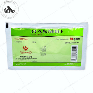 Bột Pha Sát Trùng Hanmid Hanvet 50g Cho Chuồng Trại Nhà Xưởng