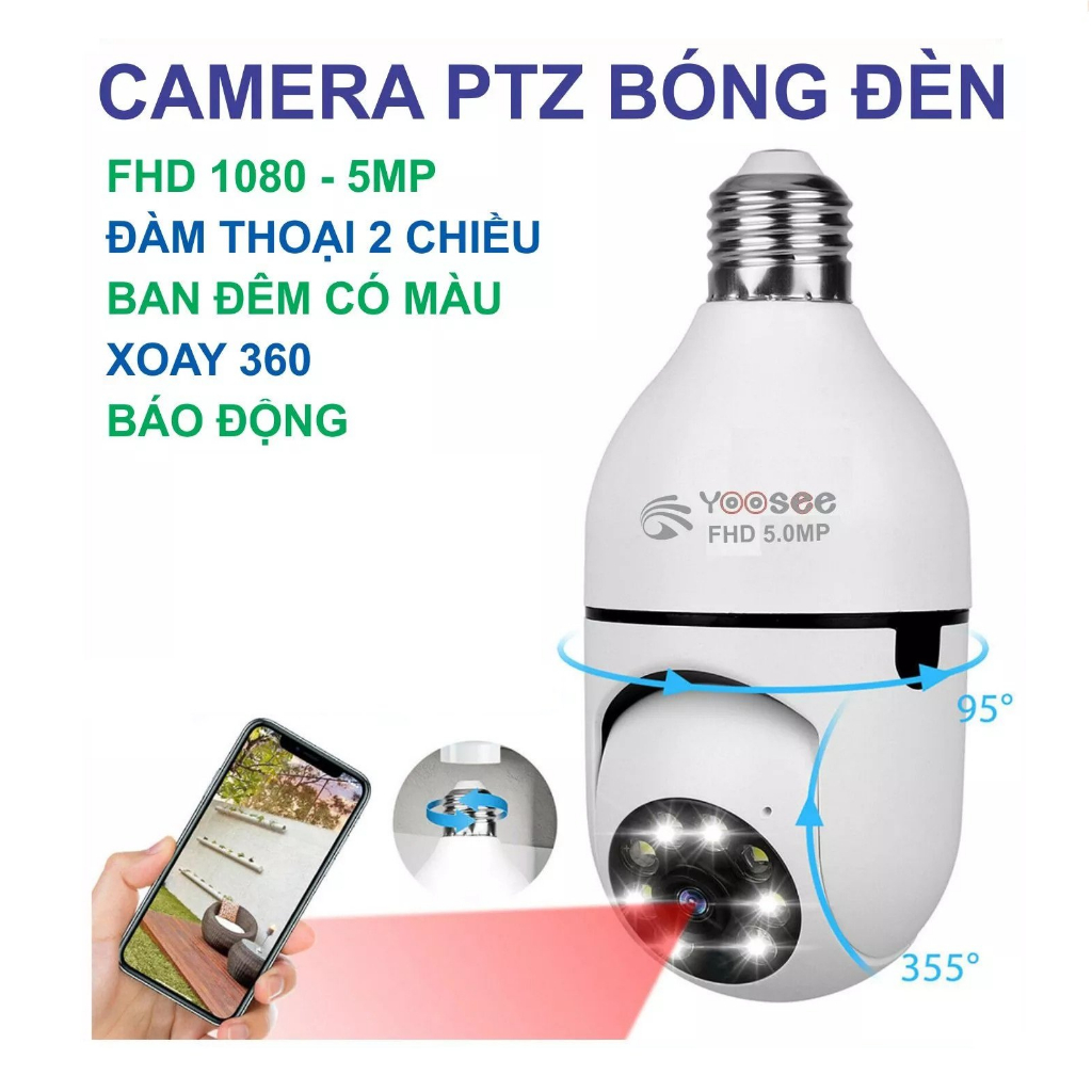 Camera An Ninh Yoosee Không Dây 1080HD 3MP Kết Nối wifi Có Thể Quay 360 Độ Mẫu Mới | BigBuy360 - bigbuy360.vn