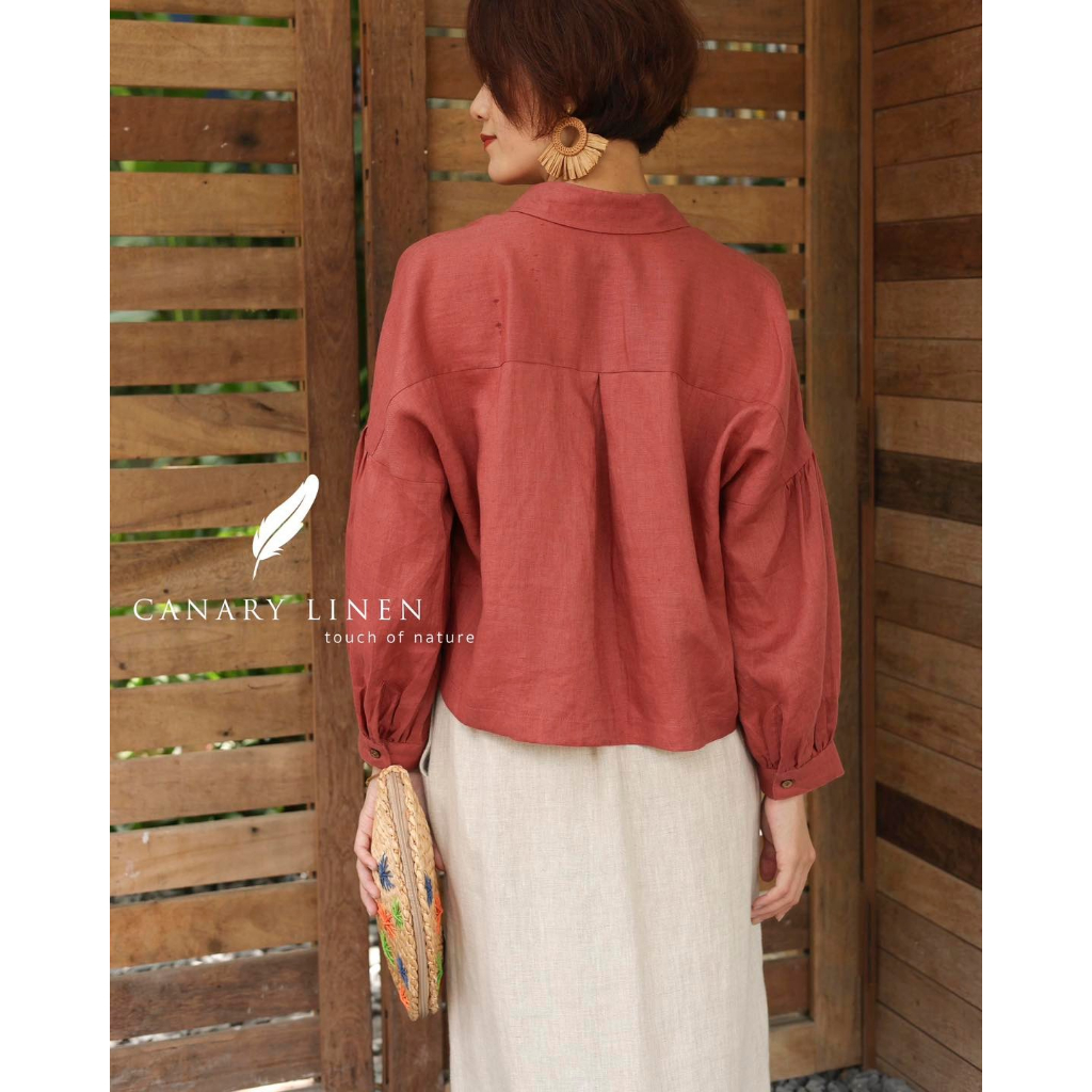 Rập giấy A0 mã 328 - Rập áo sơ mi tay phồng