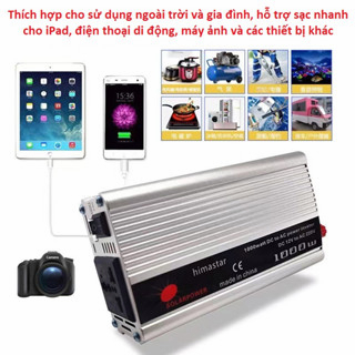 Kích Điện Inverter DC 12V Sang AC 220V Điện Áp 1000W, 2000W
