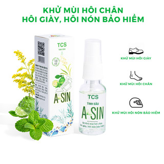 TINH DẦU A-SIN TCS-Khử mùi hôi giày, loại bỏ vi khuẩn gây hôi chân, ngăn mồ hôi và làm sạch giày hiệu quả.