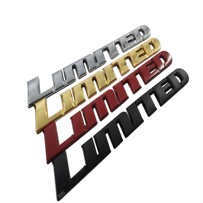 Tem chữ LIMITED trang trí xe ô tô, xe hơi
