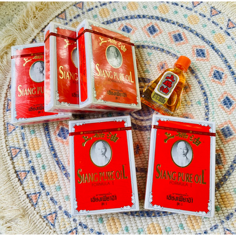 Combo 6 chai  dầu ông già Thái Lan Siang Pure, thơm dễ chịu, nươc vàng chuẩn nội địa Thái