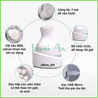 Máy Massage Đầu mini 3 chế độ | Máy massage đầu 3D | Máy massage tóc