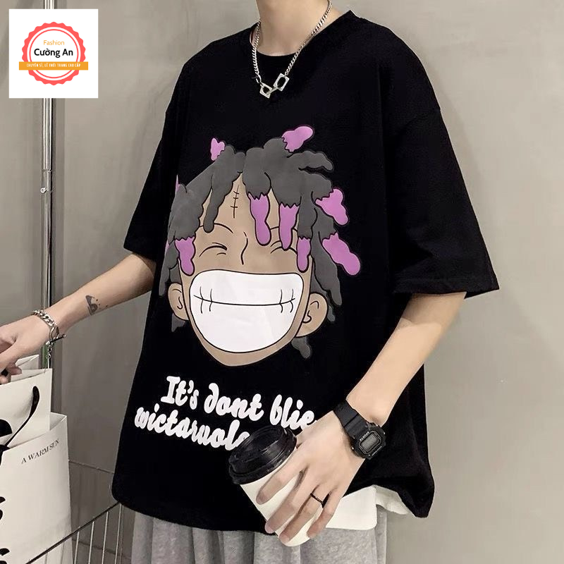 Áo thun nam, áo phông nam tay ngắn, tay lỡ cổ tròn chất cotton dày dặn thoáng mát  ATN022 - Cường An Fashion