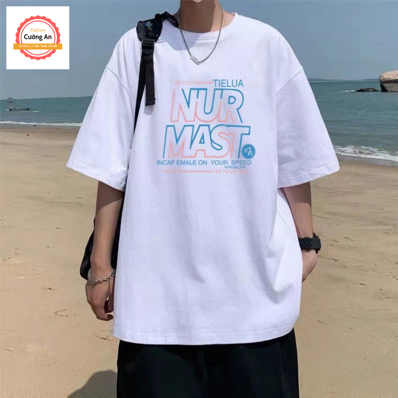 Áo thun nam, áo phông nam tay ngắn, tay lỡ cổ tròn chất cotton dày dặn thoáng mát  ATN022 - Cường An Fashion