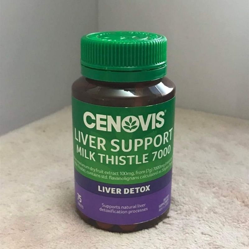 Viên uống hỗ trợ chức năng gan Cenovis Liver Support Milk Thistle 7000 75 Viên