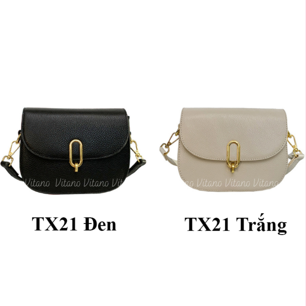Túi đeo chéo Vitano túi xách nữ đeo vai khóa chữ Q phong cách trẻ trung đi làm đi chơi TX21