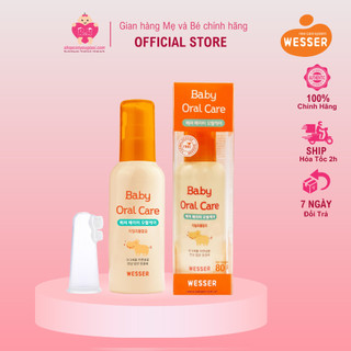Nước Rơ Lưỡi, Vệ Sinh Răng Miệng Wesser Cho Bé (baby Oral Care) - 80g
