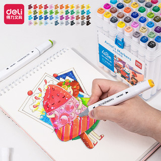 Bộ Bút Marker Đánh Dấu Màu Deli 70816 Gốc Nước Có Thể Giặt Được Cho Bé 12 24 36 Màu