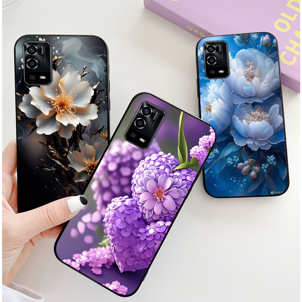 Ốp lưng oppo a55 4g / oppo a55 5g in hình hoa lá cành op nữ