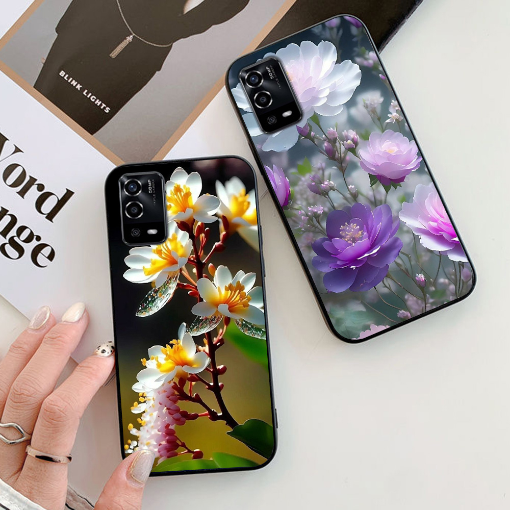 Ốp lưng oppo a55 4g / oppo a55 5g in hình hoa lá cành op nữ