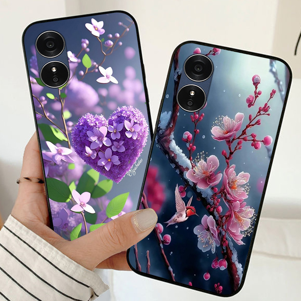 Ốp lưng oppo a17 / a17k / oppo a38 in hình hoa lá cành op nữ