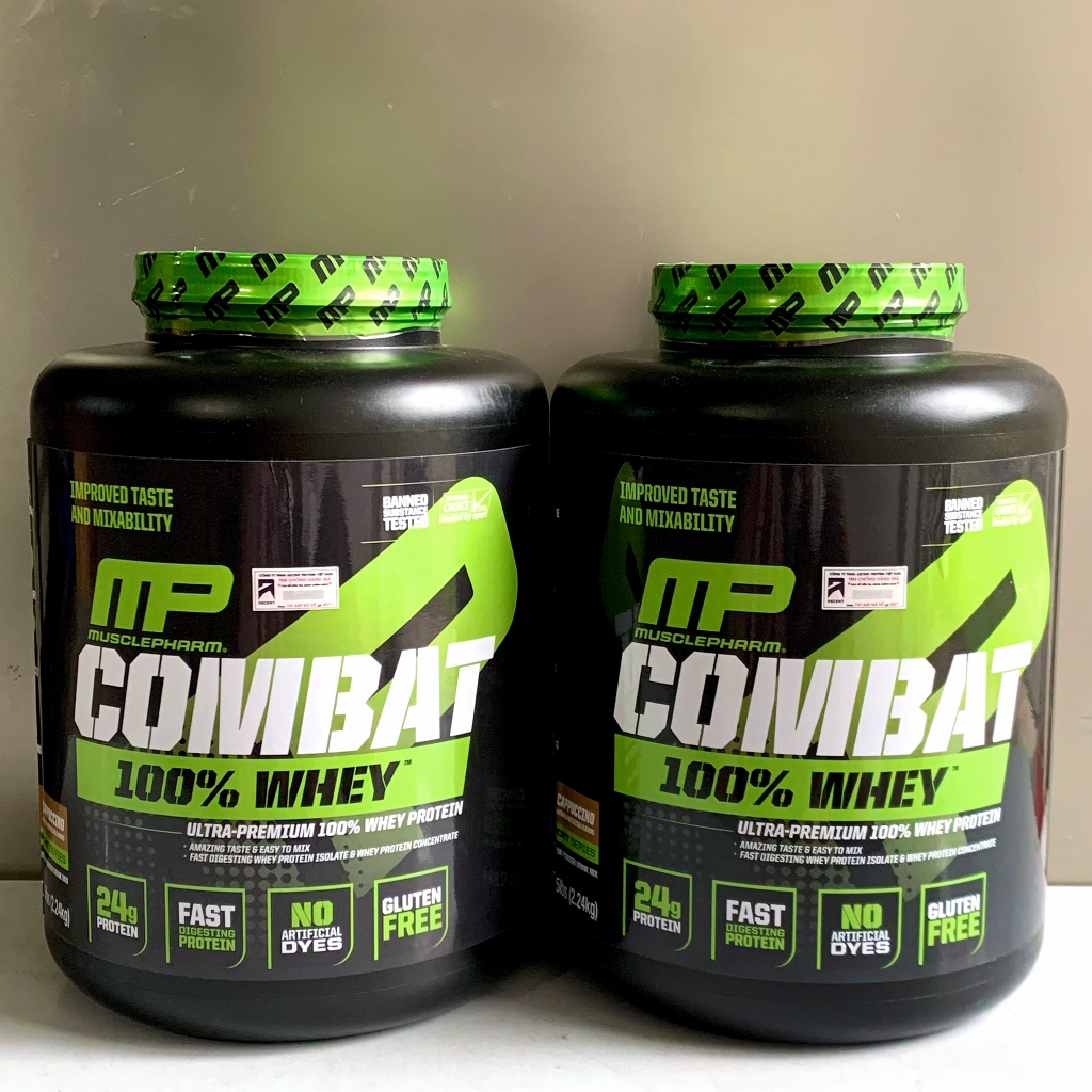 Bổ sung đạm MusclePharm ''Combat 100% Whey'' 2.27kg 73 lần dùng