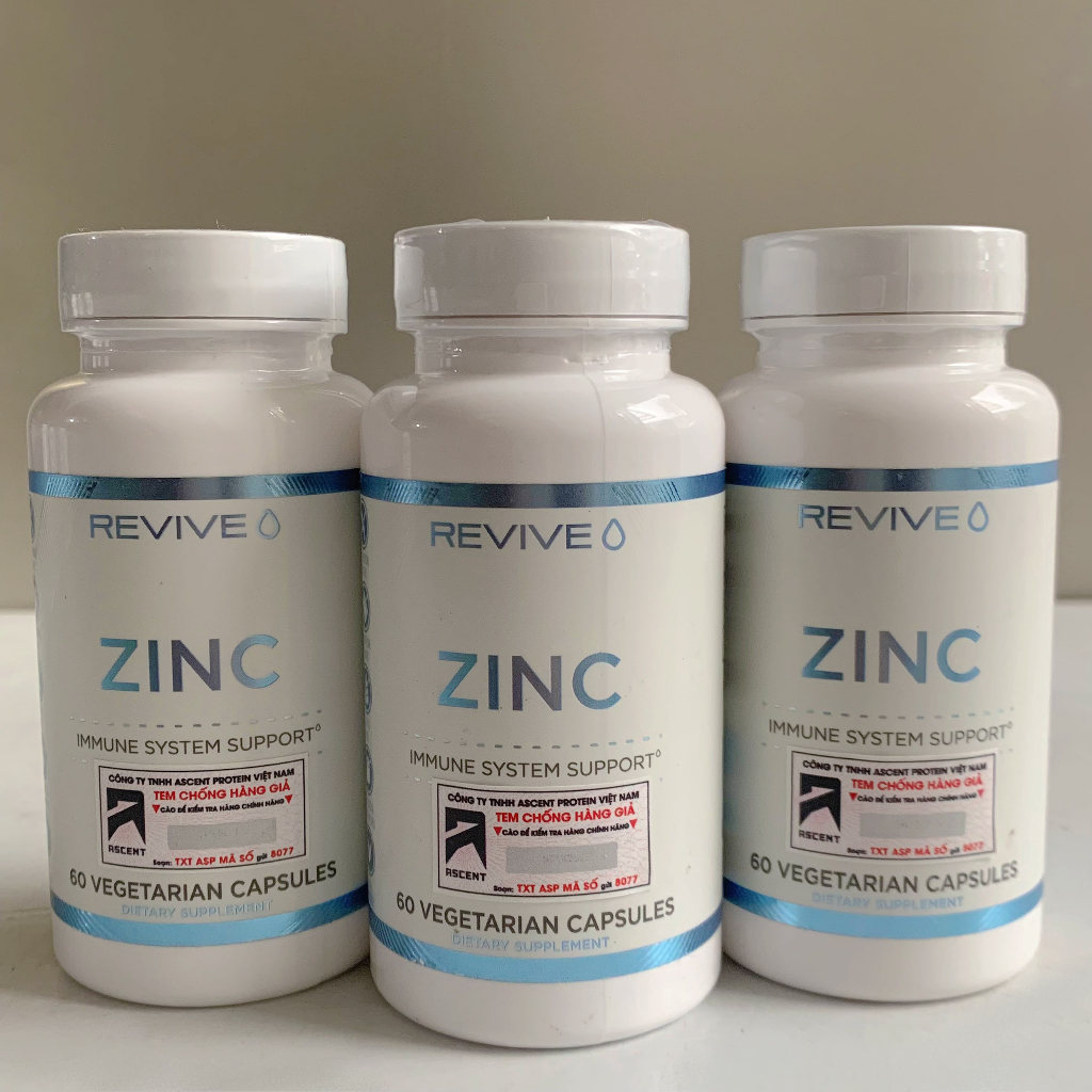 REVIVE Zinc OptiZinc  50mg 60 viên : Bổ sung kẽm by CBUM