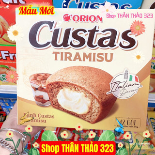 Bánh Custas Tiramisu Orion Mới và Nhân Kem Các Loại Đủ Vị