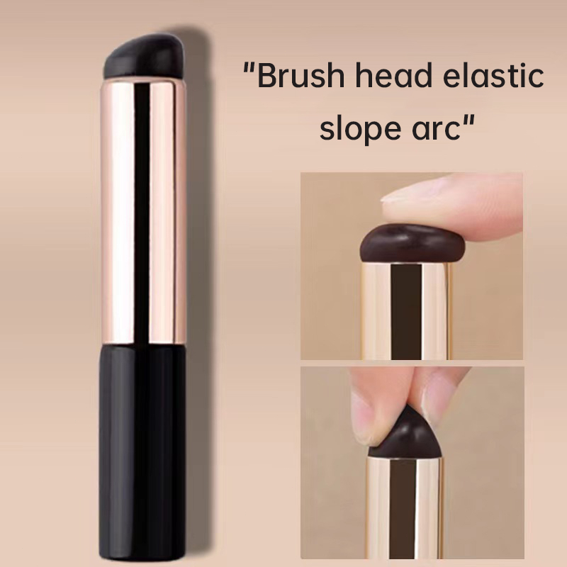 🎶Cọ Tô Son Môi Đầu Tròn Bằng Silicone Đàn Hồi Không Nhòe