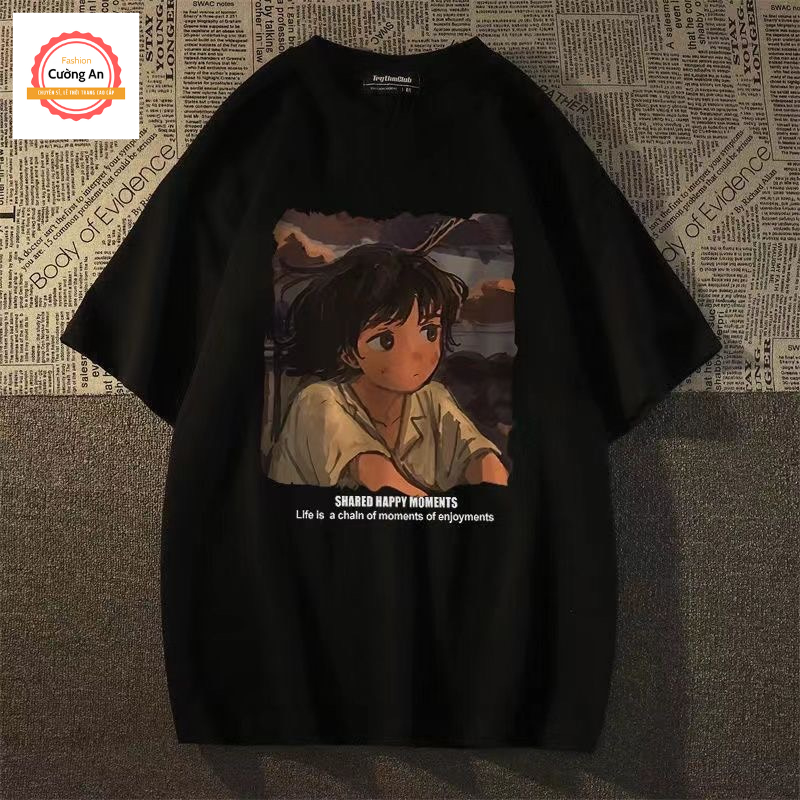 Áo thun nam, áo phông nam tay ngắn, tay lỡ cổ tròn chất cotton dày dặn thoáng mát  ATN024 - Cường An Fashion