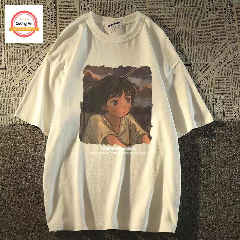 Áo thun nam, áo phông nam tay ngắn, tay lỡ cổ tròn chất cotton dày dặn thoáng mát  ATN024 - Cường An Fashion